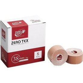 ZERO TAPE キネシオテープ　ゼロテックス キネシオロジーテープ　巾38mm×5M　【8巻入り】