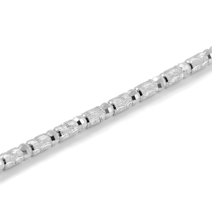 楽天市場】18金 ブレスレット メンズ 18k レディース ホワイトゴールド 