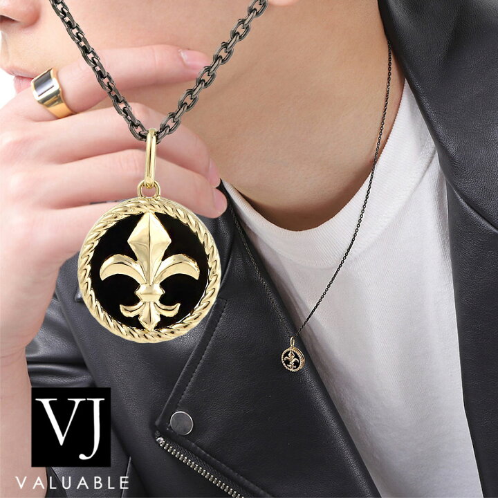楽天市場】18金 ネックレス 18k メンズ B&Yコレクション オニキス 