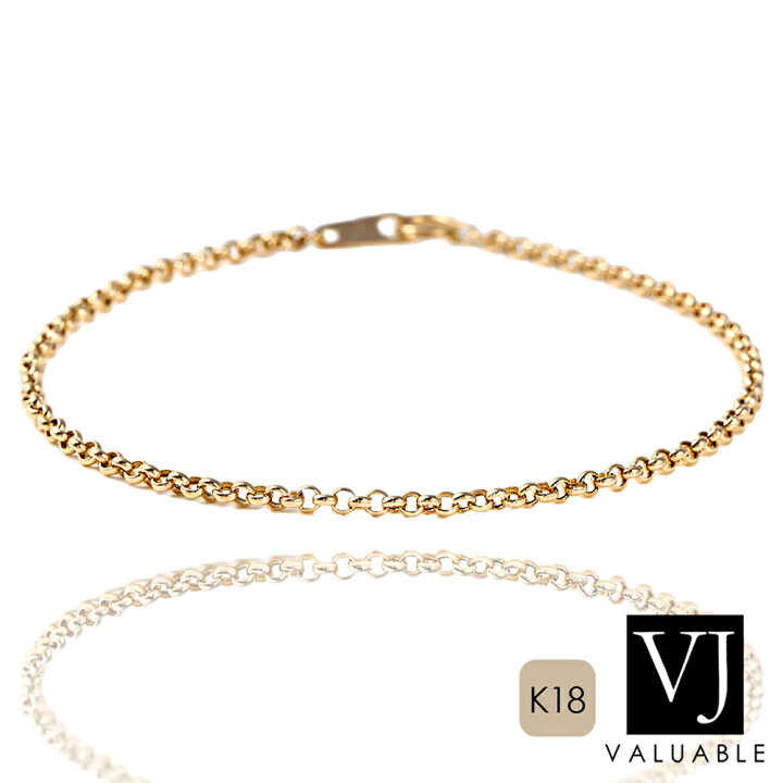 楽天市場】18金 ブレスレット 18k メンズ イエローゴールド 「 Royal 