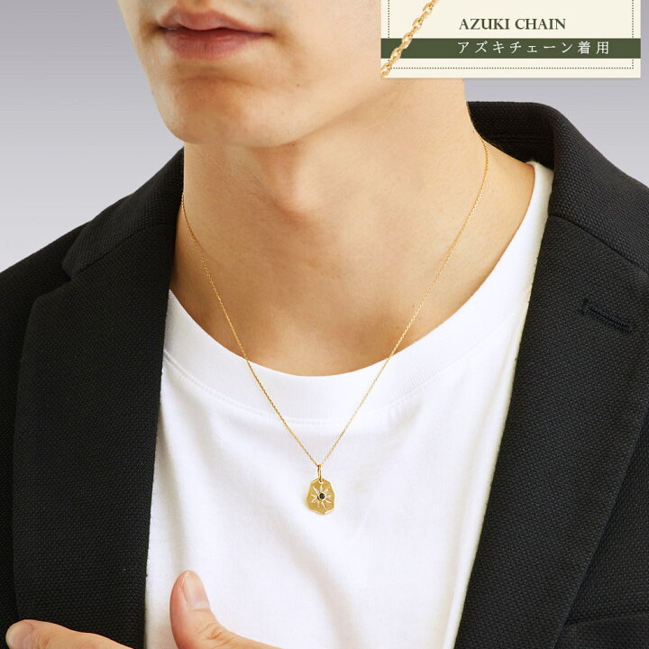 楽天市場】18金 ネックレス メンズ 18k イエローゴールド「Stone Crush 