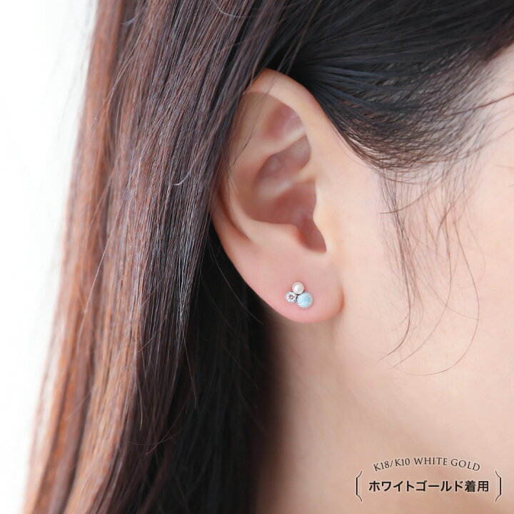 楽天市場】≪美人百花掲載≫ASOM 18金/10金 ピアス ブランド イエロー 