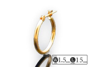  lS f  18K CG[S[h t[v sAX pCv 1.5mm 15mmTCY 18 O1̔iЎj