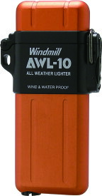WINDMILL(ウインドミル) ターボライター AWL-10 ガス注入式 防水 耐風仕様 307シリーズ 307-3003 オレンジ