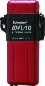 WINDMILL(ウインドミル) ターボライター AWL-10 ガス注入式 防水 耐風仕様 307シリーズ 307-3005 レッド