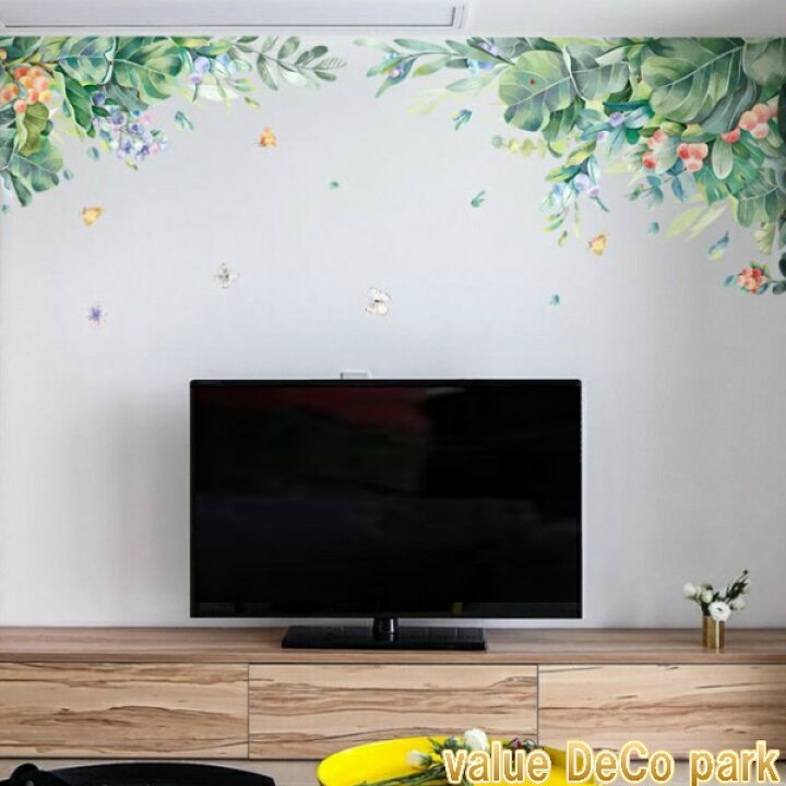 楽天市場 ウォールステッカー おしゃれ 植物 花 南国 海 木 ヤシの木 カフェ モダン 壁紙 シール 森 リーフ ステッカー グリーン モンステラ トロピカル ヤシの葉 緑 サーフ 西海岸 アロハ 蝶 派手な色 扉 インテリア トイレ 夏 ビーチ 蔦 ハワイ