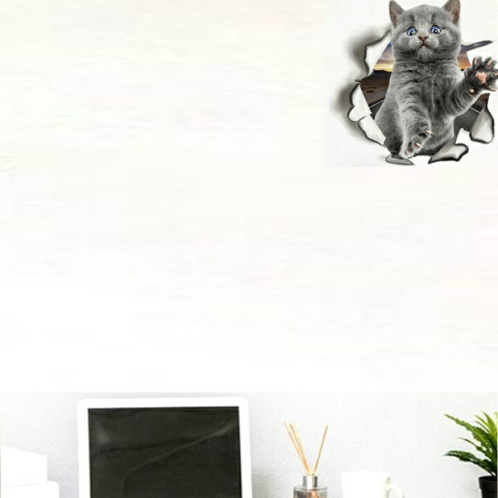 楽天市場 ウォールステッカー ねこ 猫 動物 おしゃれ 黒猫 三毛猫 ネコ 子供部屋 シール かわいい お手洗い Cat 肉球 インテリア 壁紙 雑貨 トイレ用 タンク 壁面 ドア フスマ 文字 子猫 便所 壁の穴 補修 棚 サイズ 天井 騙し絵 3匹
