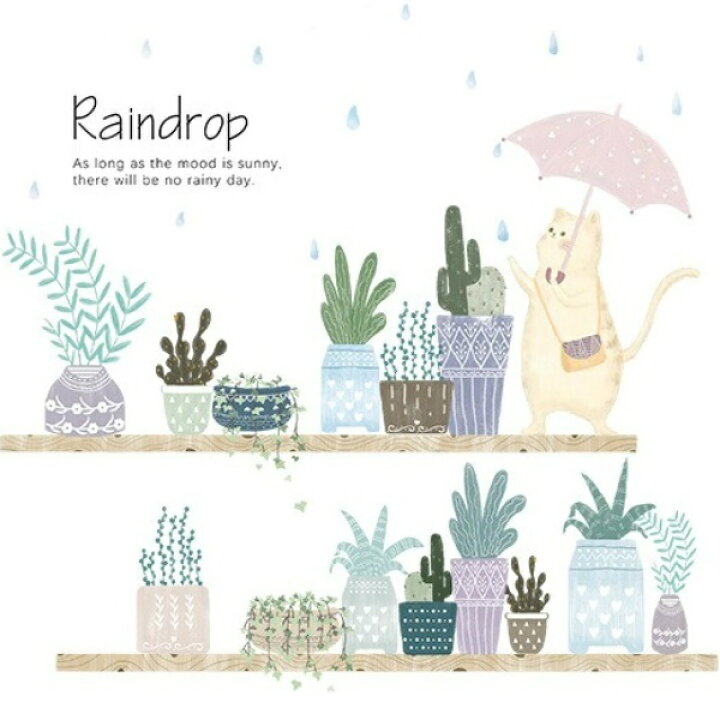 楽天市場 ウォールステッカー 動物 猫 植物 窓 おしゃれ ねこ 文字 黒猫 ネコ 子供部屋 北欧 女の子 カフェ モダン かわいい 棚 木 可愛い 風景 背景 ステッカー サボテン 壁紙 雨 傘 インテリア 犬 ぺットショップ 観葉植物 植木鉢 Cat