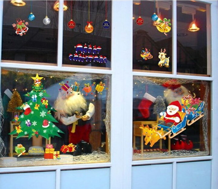 楽天市場 ウォールステッカー クリスマス クリスマスツリー 飾り サンタクロース トナカイ 北欧 壁 飾り オーナメント シール サンタ 壁シール ガラス 星 雪 壁紙 雪だるま 雪ダル Christmas 冬 装飾 雪の結晶 赤 1000 鹿 窓 景色 子供部屋 かわいい 店 ウィンドウ