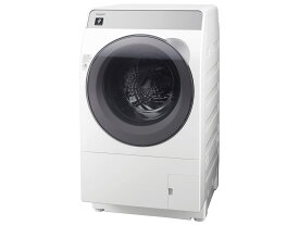 シャープ ドラム式 ES-K10B-WL 大型配送商品 洗濯乾燥機 洗濯10kg 乾燥6kg 幅59.5cm ヒーターセンサー乾燥 乾燥ダクト自動掃除 左開き クリスタルホワイト