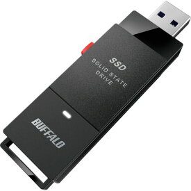 バッファロー　PC対応　USB3．2（Gen2）　TV録画　スティック型SSD　500GB　ブラック　Type−C付属 1個