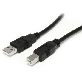 スターテック USBケーブル／A−B／9．1m／USB 2．0／480Mbps／オス・オス／ブラック 1箱