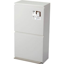 【期間限定!対象商品P2〜20倍】 ASVEL　分別ペダル2段ワイド40L　1個 (660498)