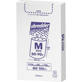 【期間限定!対象商品P2〜20倍】 オルディ　ポリバッグシュレッダー用ゴミ袋BOX　M　0．04mm　透明　　1冊 (PBSNM)