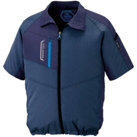 アイトス　空調服用半袖ジャケット（空調服TM）　杢ネイビー　L 1着