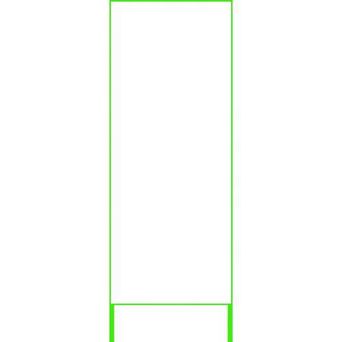 グリーンクロス ＳＬ立看板 無地白板鉄板 ２５角鉄枠付 １４００×５５０ 1台：福祉用具のバリューケア