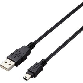 エレコム　USB2．0ケーブル　A−miniBタイプ　仕様固定　1m　ブラック 1本