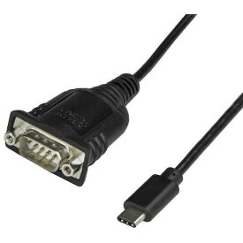スターテック　シリアル変換ケーブル／USB−C　−　RS232C／40cm／921．6Kbps／ブラック 1袋