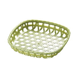 竹ざる風 プラザル角（10個入）　5918 150グリーン 1セット(10個入)