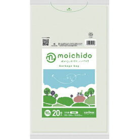 【期間限定!対象商品P2〜20倍】 サニパック　ゴミ袋　MOICHIDO　半透明　90L　20枚　0．020mm 1冊
