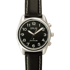 グルス ボイス電波腕時計 ブラック×ブラックGRS003-03