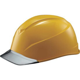 タニザワ エアライトS搭載ヘルメット（透明バイザータイプ・溝付） 透明バイザー：グレー／帽体色：黄 1個