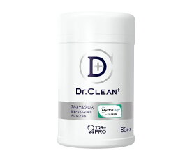 Dr.CLEAN+ 除菌・ウイルス除去アルコールクロス 本体 80枚入 909964 1箱(80枚入)