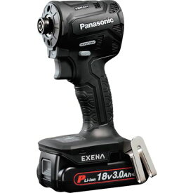 EXENA 充電インパクトドライバー 18V3．0Ah電池セット品 黒 1台