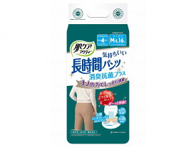 日本製紙クレシア肌ケアアクティ 長時間パンツ消臭抗菌プラス 袋 M-L16枚