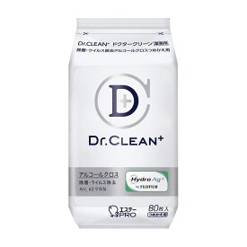 Dr．CLEAN アルコールクロス 80マイイリ ツメカエ 除菌クロス・除菌タオル 24-9692-01