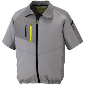 アイトス　空調服用半袖ジャケット（空調服TM）　杢グレー　L 1着