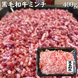 旨味の牝牛 黒毛和牛霜降りミンチ 400g 牛肉 鹿児島県産黒毛和牛雌 ハンバーグに最適 ひき肉　挽き肉 ギフト 熨斗対応可