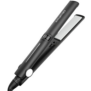 �������� Miropure �w�A�A�C���� �X�g���[�g�A�C���� 25mm�v���[�g 2way 130���`230�����x���� �}�C�i�X�C�I�� LCD�f�W�^���f�B�X�v���C �����^�b�`���b�N 360�x��]�R�[�h �����d���I�t �y�� �R��