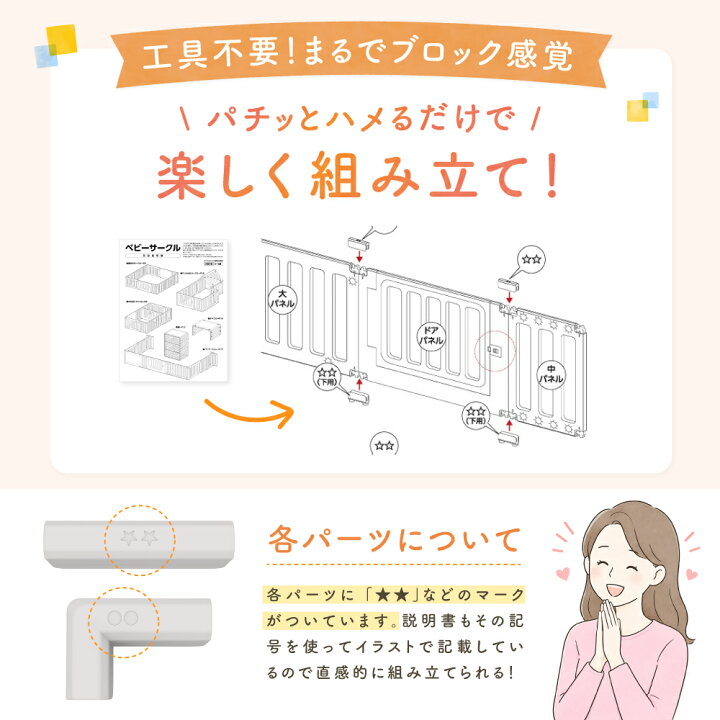 楽天市場】【新発売!!】BabyGoo 10WAY ベビーサークル へんしんパネル 