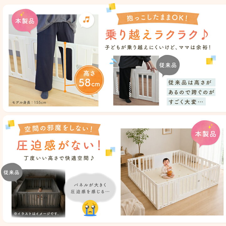 楽天市場】【新発売!!】BabyGoo 10WAY ベビーサークル へんしんパネル 