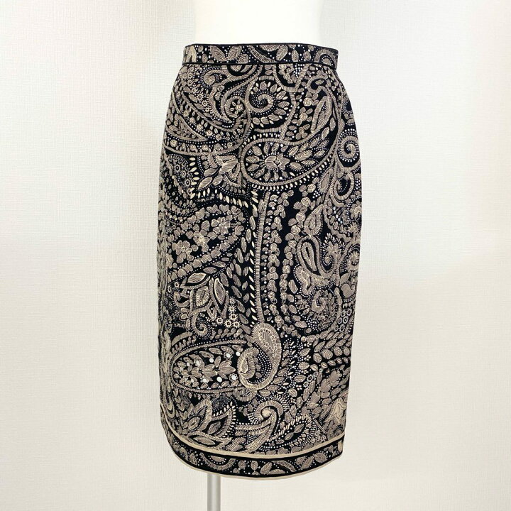 楽天市場】《美品》 LEONARD レオナール ロングスカート 総柄スカート  