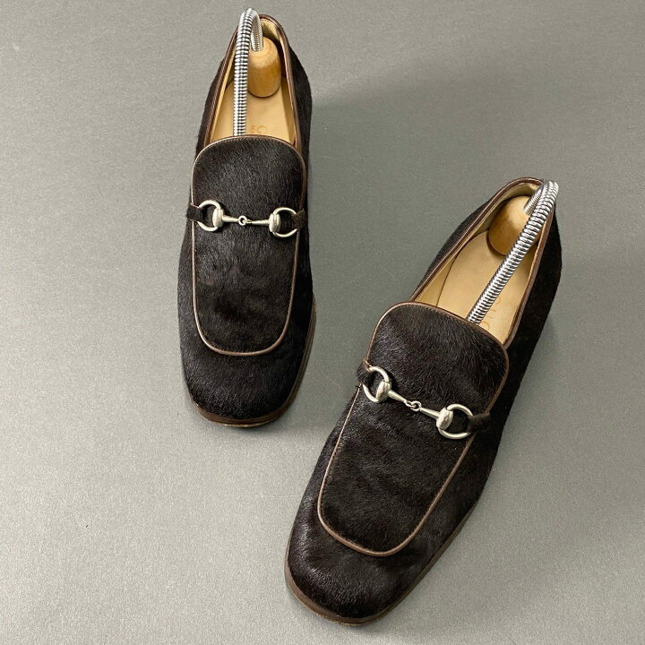 楽天市場】GUCCI グッチ ハラコ ホースビットローファー ローファー 