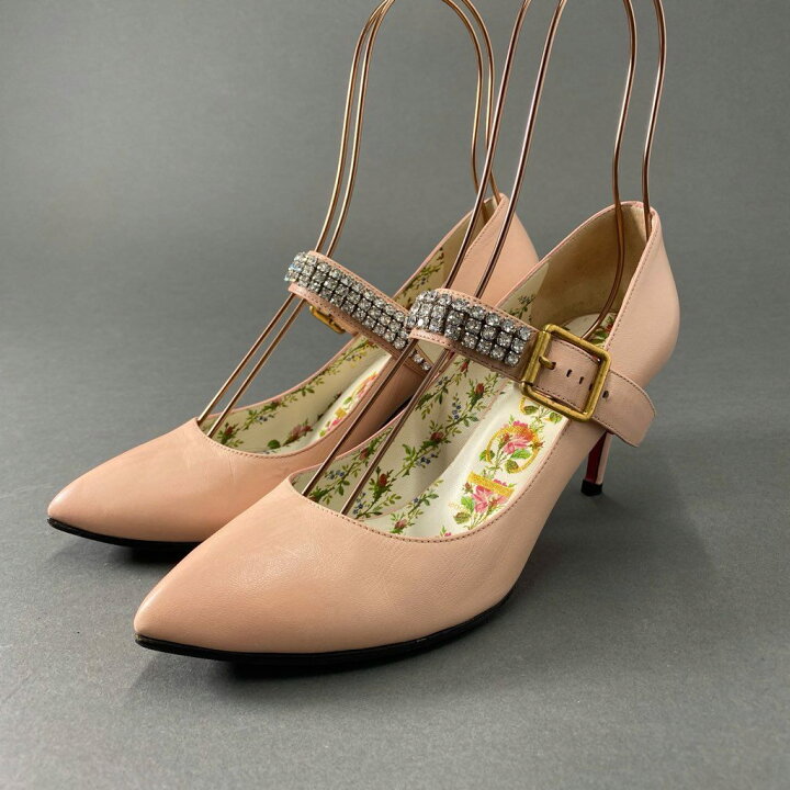 楽天市場】GUCCI グッチ アンクル ビジューストラップ パンプス 