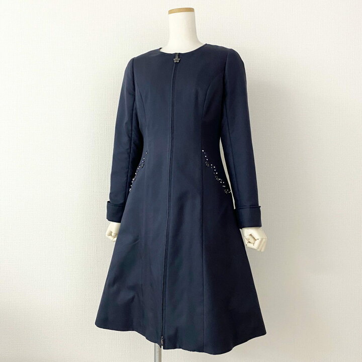 楽天市場】《美品》 Rene ルネ 中綿コート ノーカラーコート 