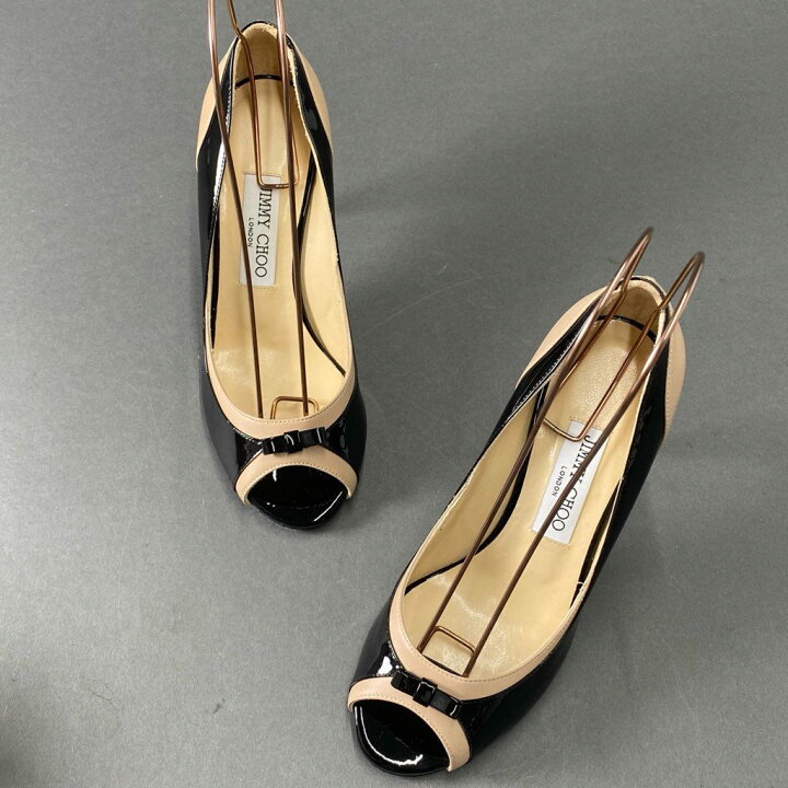 楽天市場】【極美品】 JIMMY CHOO ジミーチュウ オープントゥ レザー 