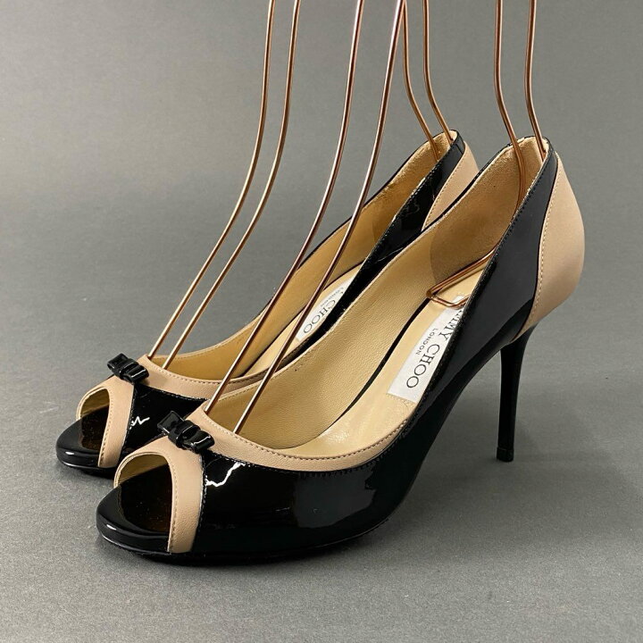 楽天市場】【極美品】 JIMMY CHOO ジミーチュウ オープントゥ レザー 