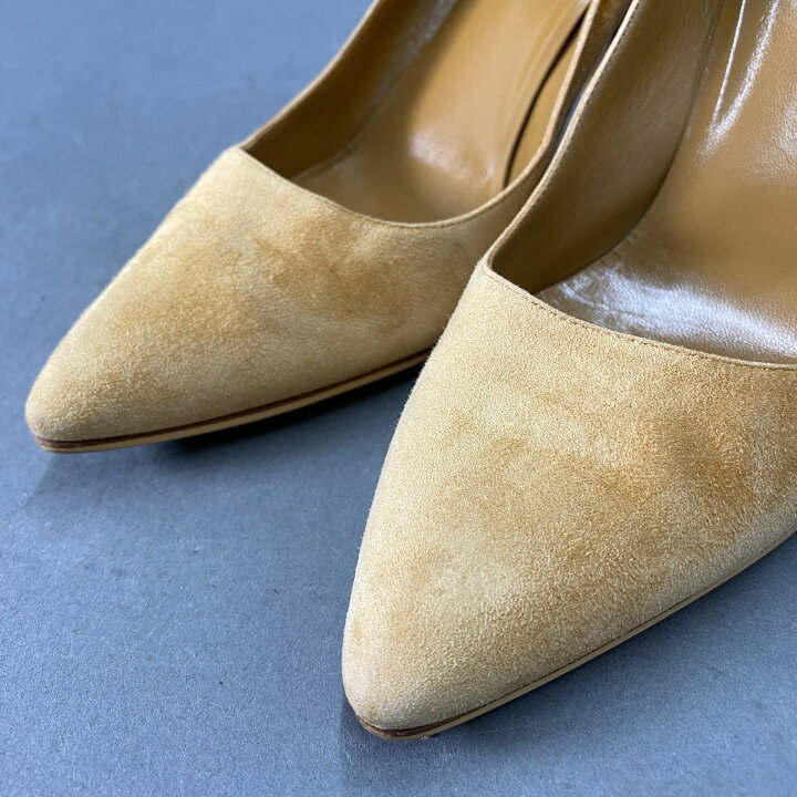 楽天市場】HERMES エルメス 37 1/2 スウェード ポインテッドトゥ  