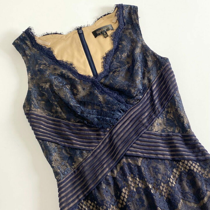 楽天市場】《美品》 TADASHI SHOJI タダシショ-ジ カシュクールレース 