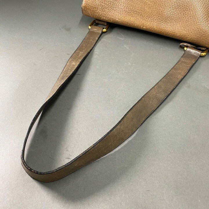 楽天市場】DELVAUX デルヴォー レザーショルダーバッグ ブラウン