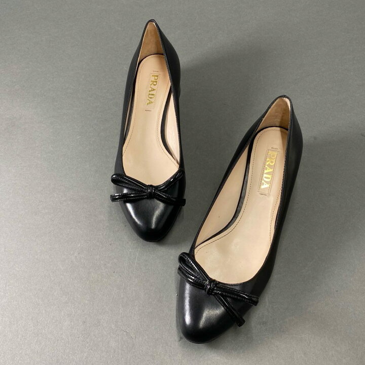 楽天市場】【美品】 イタリア製 PRADA プラダ CALZATURE DONNA リボン 