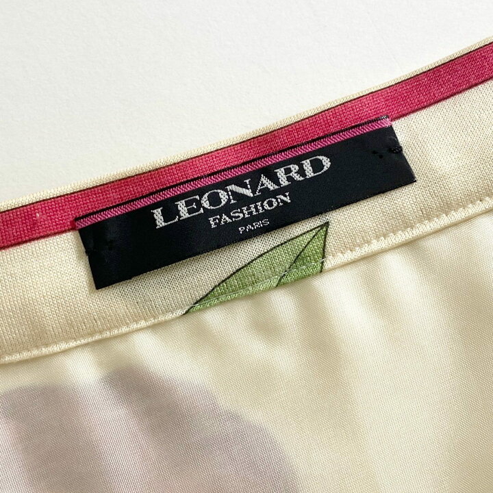 楽天市場】16 LEONARD レオナール 美しい花柄プリント 花柄スカート 膝  