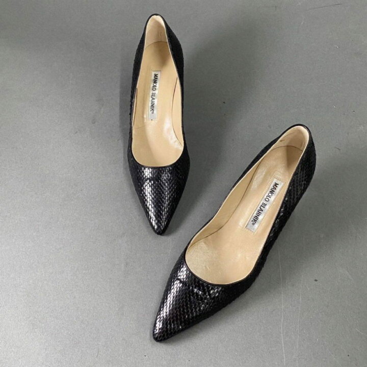 楽天市場】イタリア製 MANOLO BLAHNIK マノロブラニク パイソンヒール 