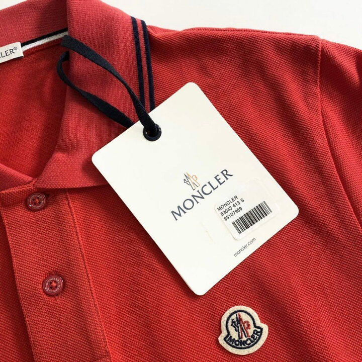 楽天市場】タグ付 MONCLER モンクレール ロゴワッペンポロシャツ 