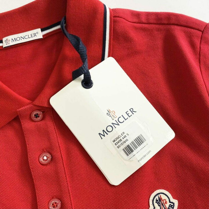 楽天市場】タグ付 MONCLER モンクレール ロゴワッペンポロシャツ 