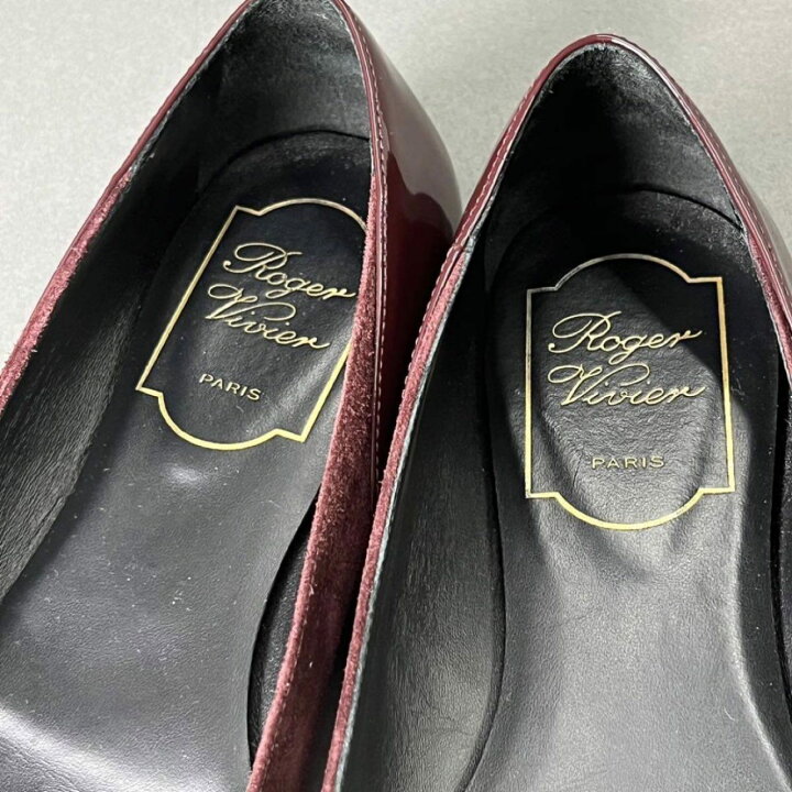 楽天市場】《美品》 ROGER VIVIER ロジェヴィヴィエ バックル フラット 